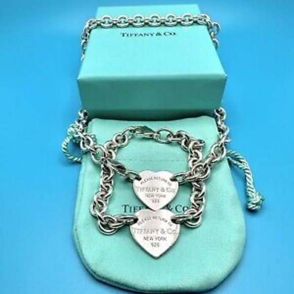 Tiffany & Co. Jewelry - Tiffany & Co link bracelet and necklace